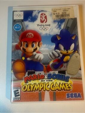 Mario & Sonic At The Olympic Games Beijing 2008 Nintendo Wii Complete W/Manual